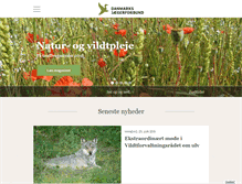 Tablet Screenshot of jaegerforbundet.dk